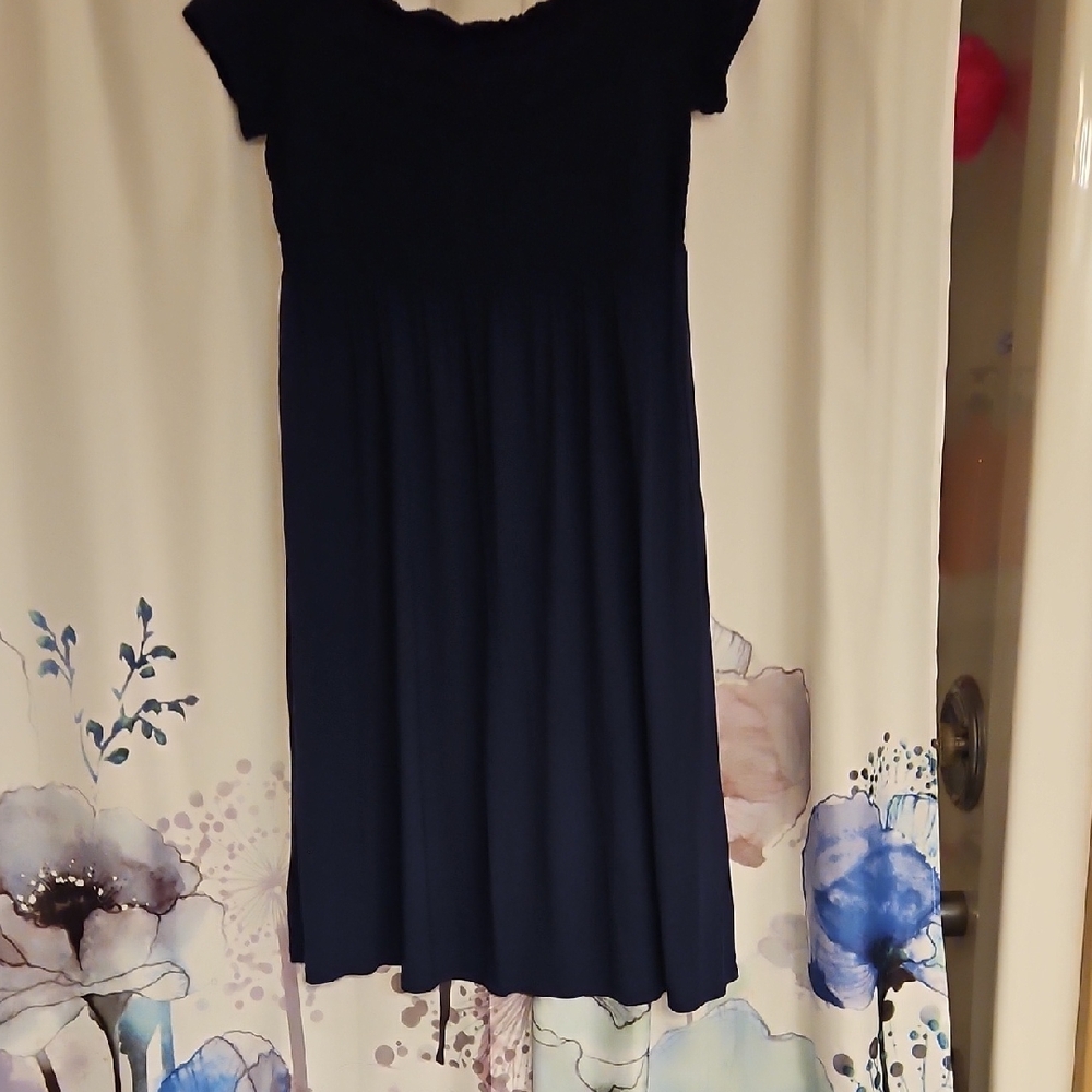 Old Navy Women's Navy Blue Midi Dress